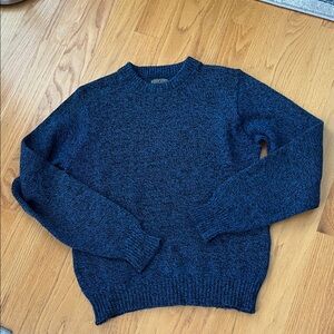 Land’s End blue ragg wool sweater size medium vintage made in USA